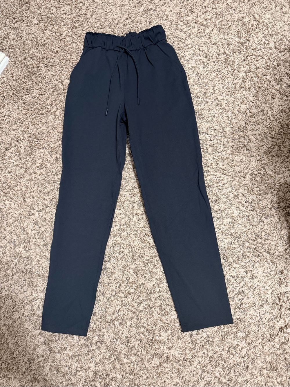 Lululemon Womens Drawstring Tapered Pants - Black